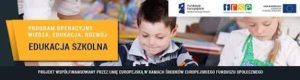 Logo projektu - Mobilność kadry edukacji szkolnej Programu Operacyjnego Wiedza Edukacja Rozwój